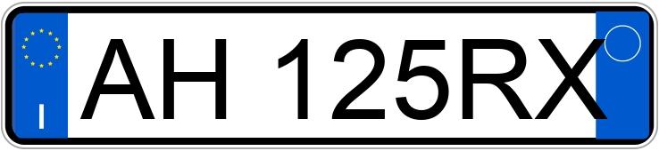 Numer rejestracyjny AH125RX posiada FIAT Tipo Numer rejestracyjny AH125RX posiada FIAT Tipo