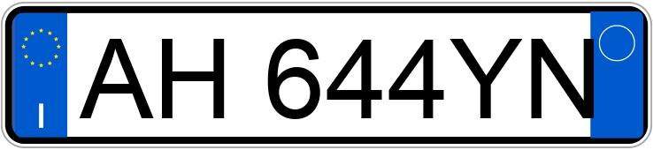 Numer rejestracyjny AH644YN posiada AUTOBIANCHI Y10