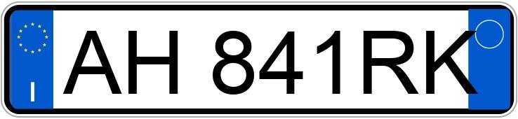 Numer rejestracyjny AH841RK posiada PEUGEOT 106