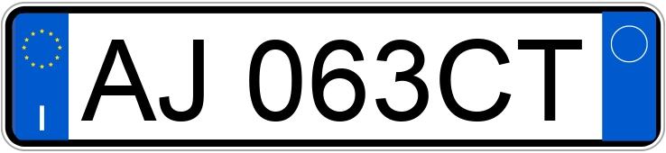 Numer rejestracyjny AJ063CT posiada HONDA Civic 3a-4a-5a ser. Civic 1.3 16V SOHC cat 3P EX (55 kw)