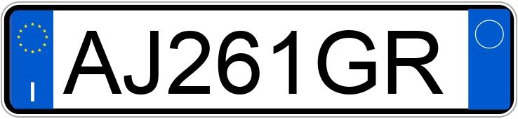 Numer rejestracyjny AJ261GR posiada RENAULT Laguna 1a serie