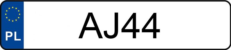 Numer rejestracyjny AJ 44 posiada AUDI S5 - AJ44
