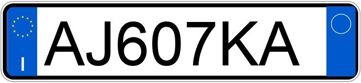 Numer rejestracyjny AJ607KA posiada BMW Serie 3