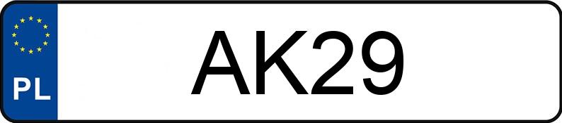 Numer rejestracyjny AK 29 posiada JEEP Wrangler Unlimited JL MR`19 E6d Sport Aut. - AK29 Numer rejestracyjny AK 29 posiada JEEP Wrangler Unlimited JL MR`19 E6d Sport Aut. - AK29