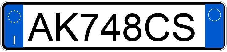 Numer rejestracyjny AK748CS posiada FIAT Punto 1a serie