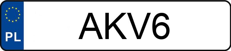 Numer rejestracyjny AKV 6 posiada TOYOTA SIENNA - AKV6 Numer rejestracyjny AKV 6 posiada TOYOTA SIENNA - AKV6