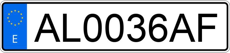 Numer rejestracyjny AL0036AF posiada MERCEDES VITO