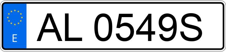 Numer rejestracyjny AL0549S posiada BMW SERIE 3