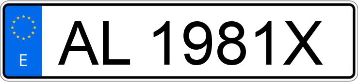 Numer rejestracyjny AL1981X posiada VOLKSWAGEN GOLF