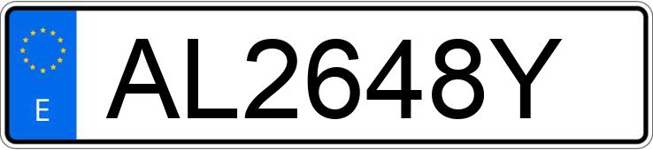 Numer rejestracyjny AL2648Y posiada MERCEDES 300 (124)