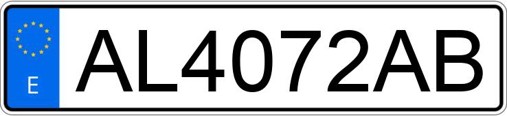 Die Registrierungsnummer AL4072AB hat VOLKSWAGEN GOLF Die Registrierungsnummer AL4072AB hat VOLKSWAGEN GOLF
