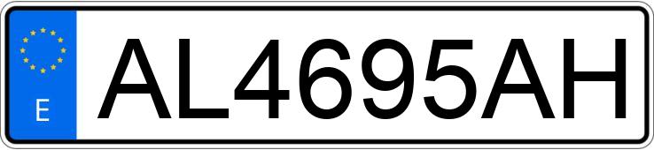 Numer rejestracyjny AL4695AH posiada SEAT IBIZA