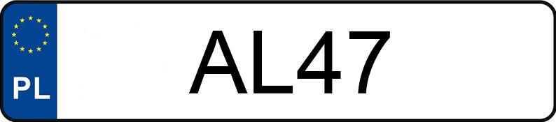 Numer rejestracyjny AL 47 posiada NISSAN 200SX - AL47