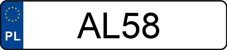 Numer rejestracyjny AL 58 posiada DODGE Charger MR`15 R/T DAYTONA - AL58