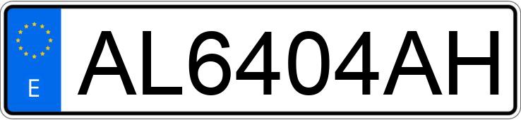 Numer rejestracyjny AL6404AH posiada TOYOTA LAND CRUISER