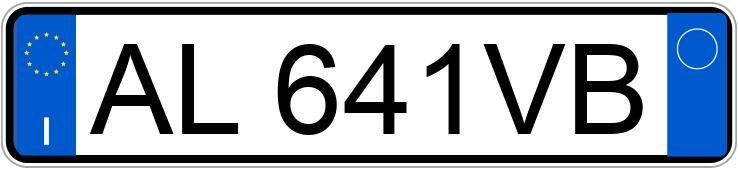 Numer rejestracyjny AL641VB posiada FIAT Coupe