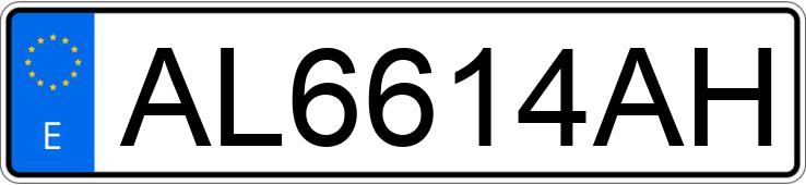 Numer rejestracyjny AL6614AH posiada AUDI A4