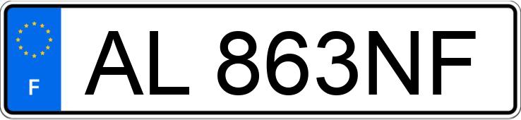 Numer rejestracyjny AL863NF posiada RENAULT TRAFIC