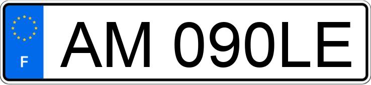 Le numéro d’enregistrement AM090LE a PEUGEOT 206