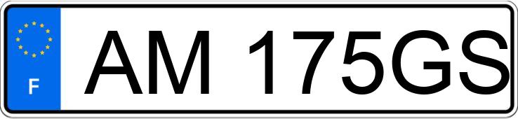 Numer rejestracyjny AM175GS posiada PEUGEOT 106