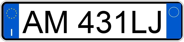Numer rejestracyjny AM431LJ posiada FIAT Punto 1a serie Numer rejestracyjny AM431LJ posiada FIAT Punto 1a serie