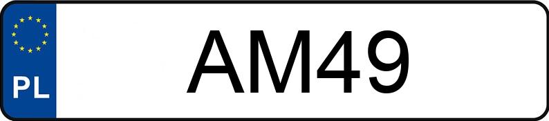 Numer rejestracyjny AM 49 posiada DODGE Grand Caravan 3.6 Kat. MR`11 SXT Aut. - AM49