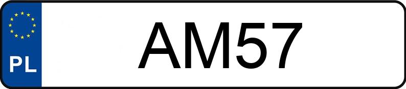 Numer rejestracyjny AM 57 posiada BMW 735I - AM57 Numer rejestracyjny AM 57 posiada BMW 735I - AM57