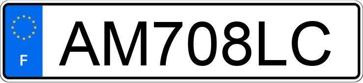 Numer rejestracyjny AM708LC posiada RENAULT R5