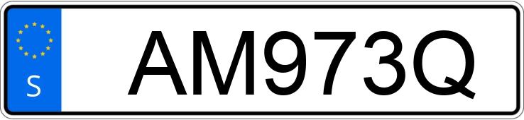 Numer rejestracyjny AM973Q posiada  