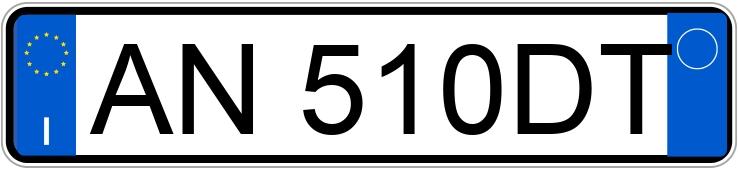 Numer rejestracyjny AN510DT posiada FIAT Panda 1a serie