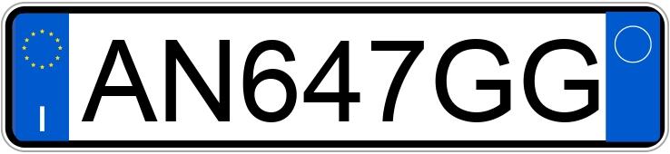 Numer rejestracyjny AN647GG posiada FORD Fiesta 4a serie