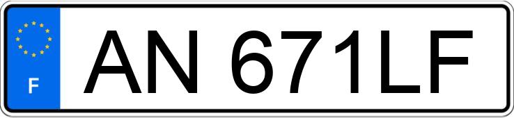 Numer rejestracyjny AN671LF posiada PEUGEOT 207