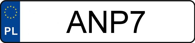 Numer rejestracyjny ANP 7 posiada CHEVROLET SUBURBAN - ANP7