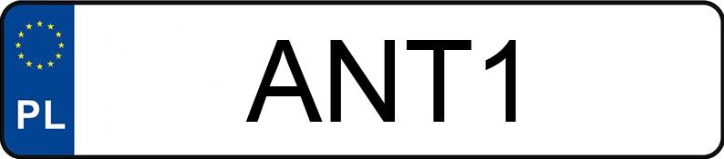 Numer rejestracyjny ANT 1 posiada CADILLAC DE VILLE - ANT1 Numer rejestracyjny ANT 1 posiada CADILLAC DE VILLE - ANT1