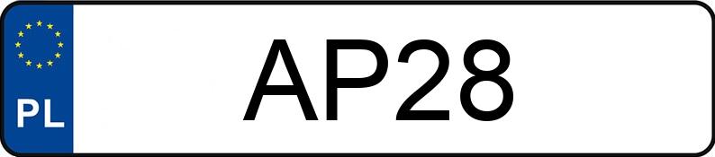 Numer rejestracyjny AP 28 posiada DODGE Grand Caravan 3.6 Kat. MR`11 SE Aut. - AP28 Numer rejestracyjny AP 28 posiada DODGE Grand Caravan 3.6 Kat. MR`11 SE Aut. - AP28