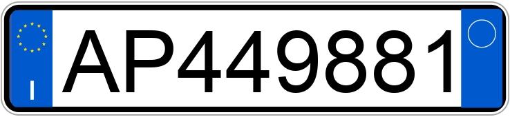 Numer rejestracyjny AP449881 posiada PORSCHE 901-911-912