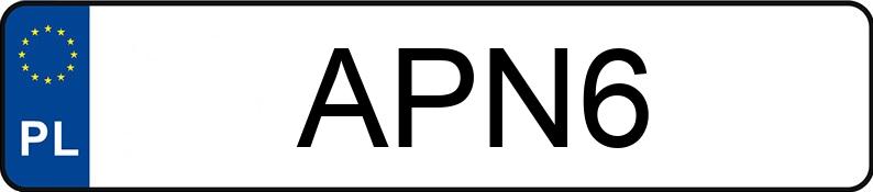 Numer rejestracyjny APN 6 posiada ACURA NSX 3.0 Kat. NSX 3.0 Kat. - APN6