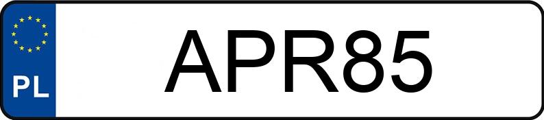 Numer rejestracyjny APR 85 posiada POLSKI FIAT 125P 1500 - APR85 Numer rejestracyjny APR 85 posiada POLSKI FIAT 125P 1500 - APR85