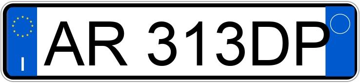 Numer rejestracyjny AR313DP posiada FIAT Panda 1a serie