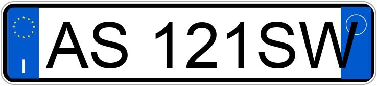 Numer rejestracyjny AS121SW posiada MAZDA MX-5 1a serie