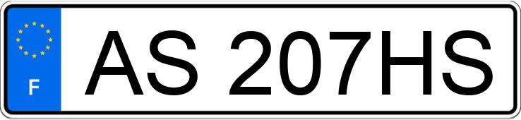 Numer rejestracyjny AS207HS posiada MCC SMART Numer rejestracyjny AS207HS posiada MCC SMART