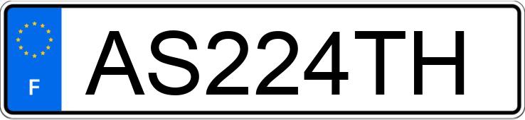 Numer rejestracyjny AS224TH posiada CITROEN C1
