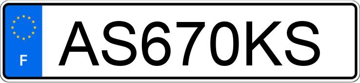 Registreringsnummeret AS670KS har PEUGEOT 207