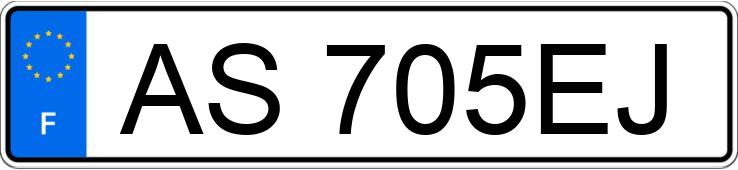 Numer rejestracyjny AS705EJ posiada PEUGEOT 207