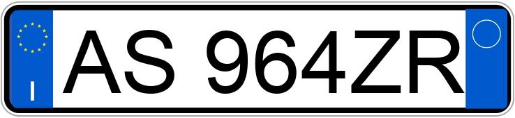 Numer rejestracyjny AS964ZR posiada FIAT Cinquecento