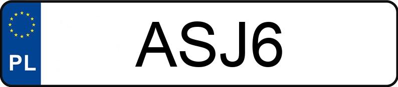 Numer rejestracyjny ASJ 6 posiada TOYOTA FJ Cruiser 4.0 MR`07 E4 4x4 - ASJ6