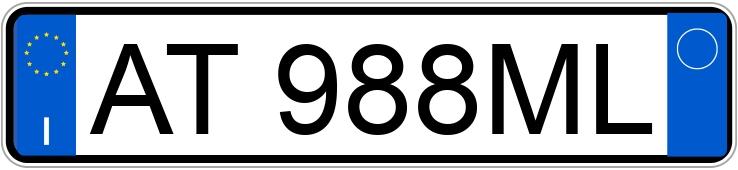 Numer rejestracyjny AT988ML posiada BMW Serie 3