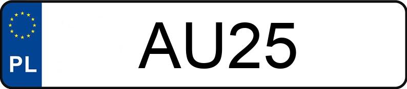 Numer rejestracyjny AU 25 posiada DODGE Challenger MR`19 SXT - AU25 Numer rejestracyjny AU 25 posiada DODGE Challenger MR`19 SXT - AU25