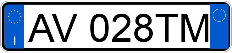 Numer rejestracyjny AV028TM posiada FIAT Coupe