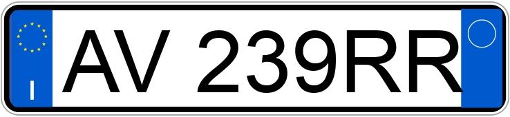 Numer rejestracyjny AV239RR posiada FIAT Panda 1a serie